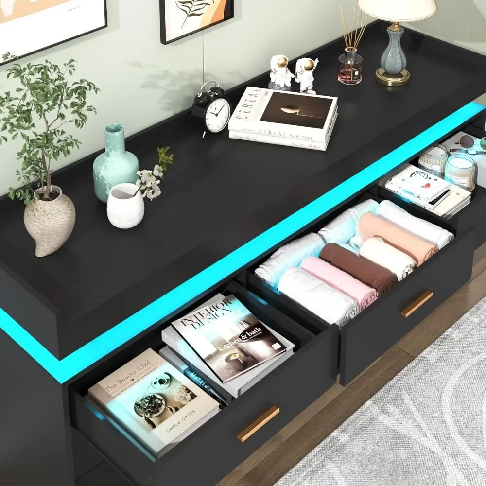 Éclat RGB Led 9-Drawer Cabinet - US - KaveCore