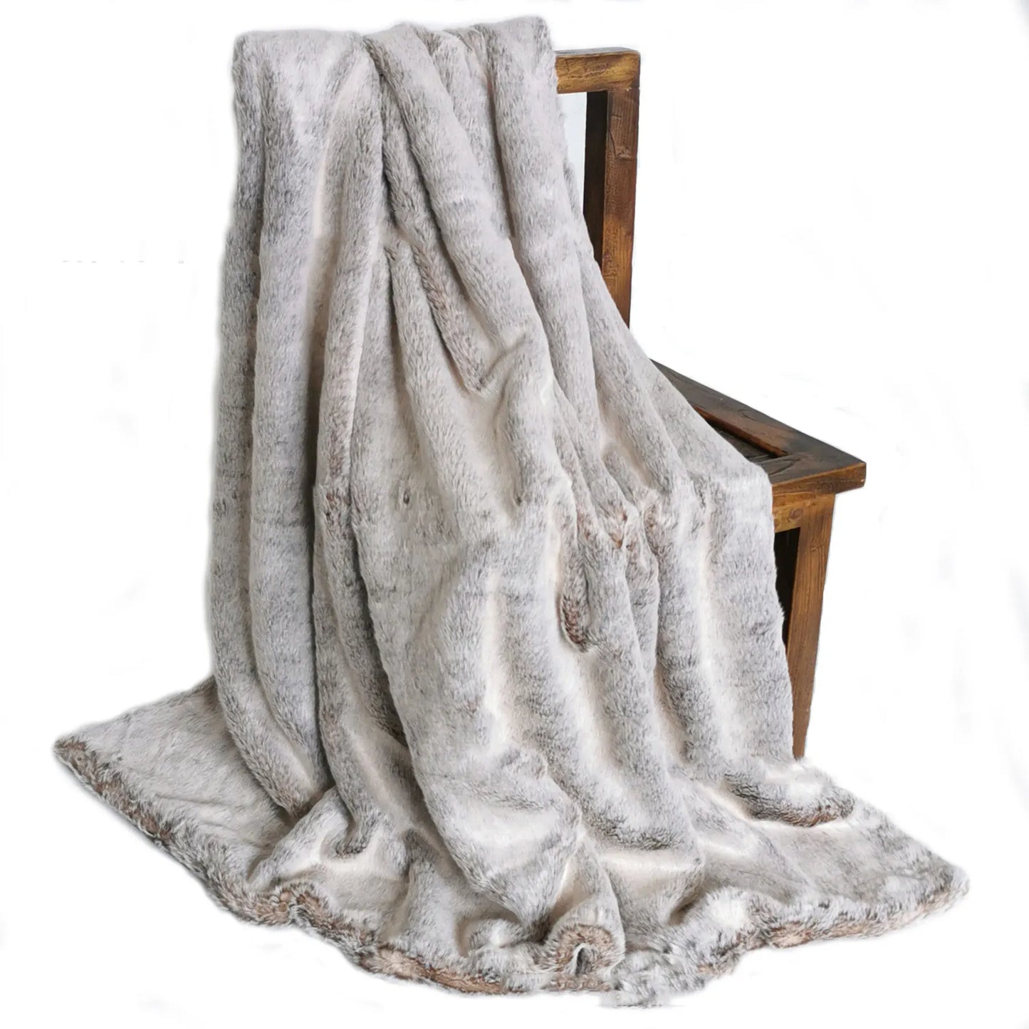 St. Moritz Luxe Chalet Faux-Fur Blanket Throw
