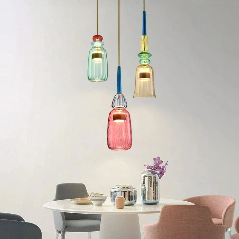 ChromaChic Glass Pendant Light
