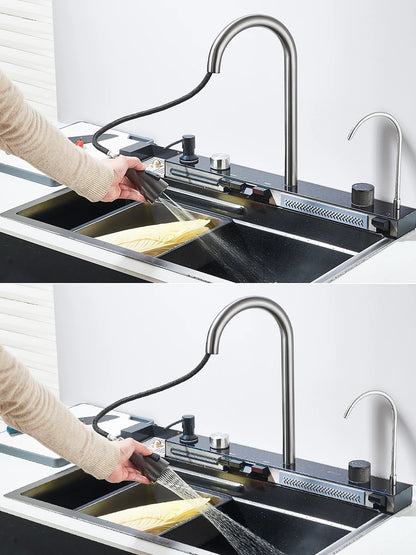 PureFlow Luxe Kitchen Sink & Digital Faucet | US - KaveCore