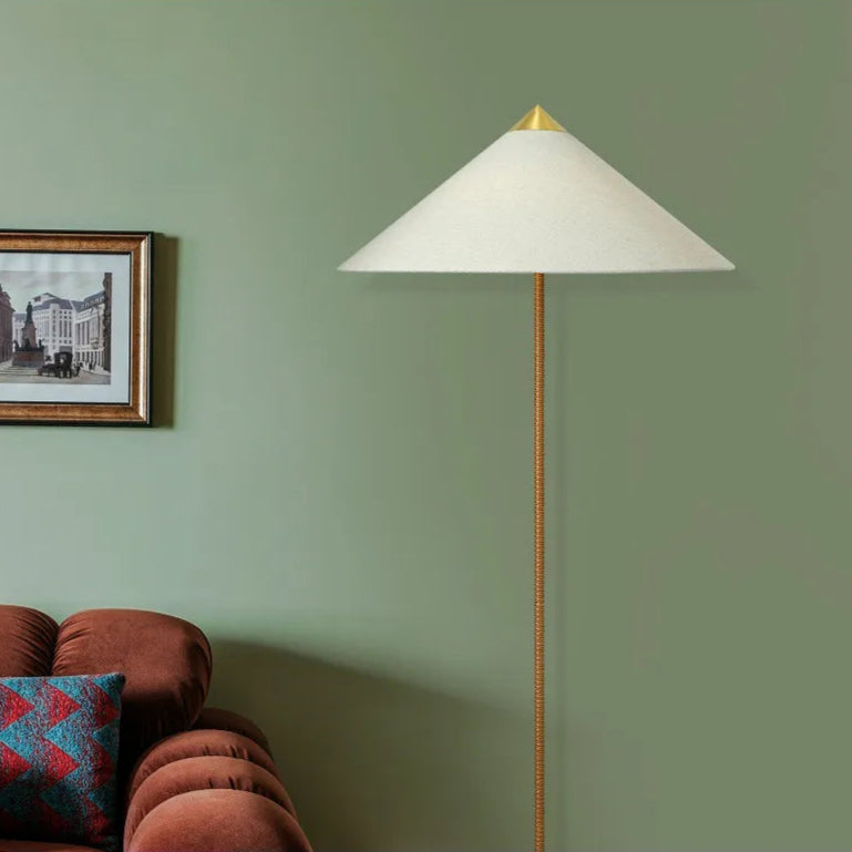 Kyoto Shade Rattan Floor Lamp