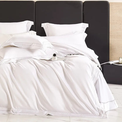Isadora White Dreams Duvet Cover Set (Long-Staple Sateen Cotton)