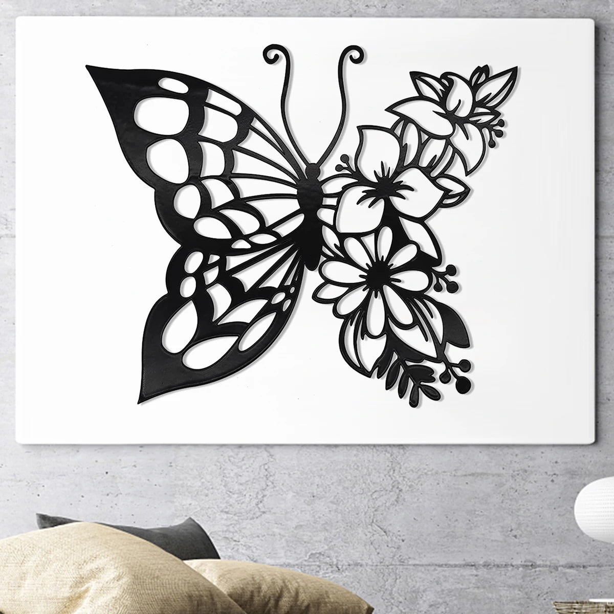 Elegant Butterfly Metal Wall Art