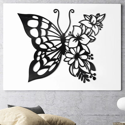 Elegant Butterfly Metal Wall Art