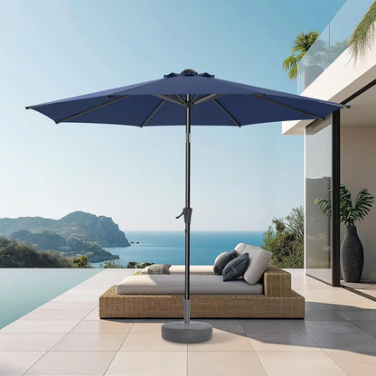 Coastal Haven 9ft Patio Umbrella – UV Shield with Elegant Tilt US - KaveCore
