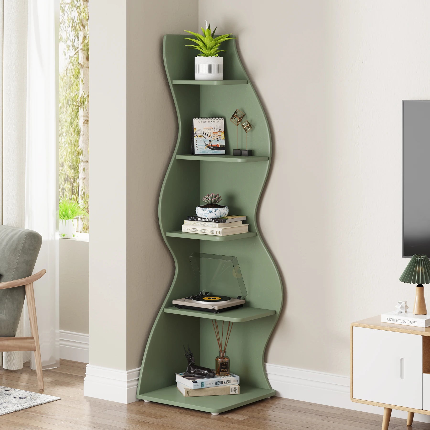 Waveline Corner Shelf US - KaveCore
