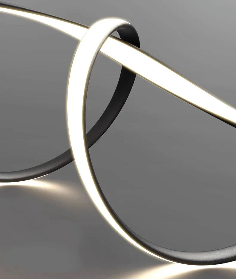 Sculptural DNA Wave Pendand Light