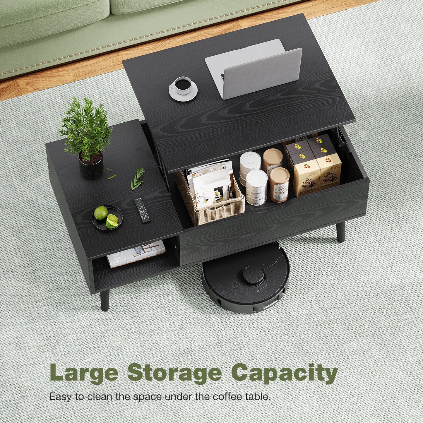 Easy-Lift Coffee Table with Storage US