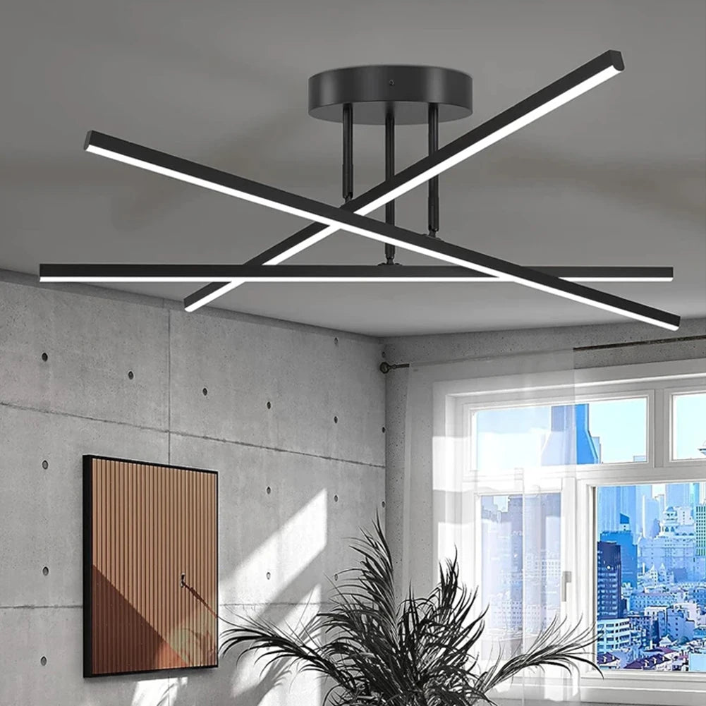 Modern X-Frame LED Chandelier - KaveCore