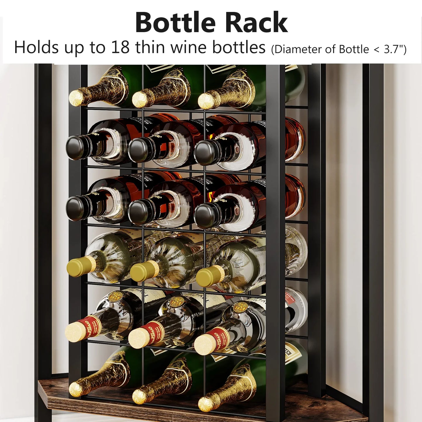 SipSpot Corner Glass & Bottle Display | US - KaveCore