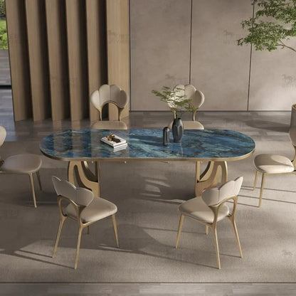 Marquis Blue Mist Marble Table - KaveCore
