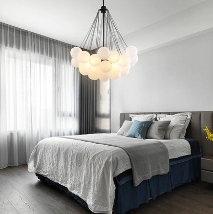 Frosted Nebula Chandelier