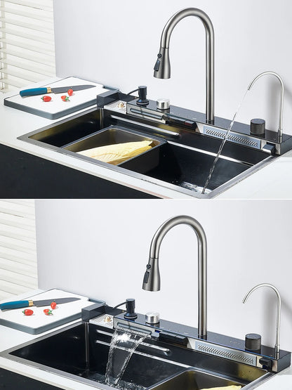 PureFlow Luxe Kitchen Sink & Digital Faucet | US - KaveCore