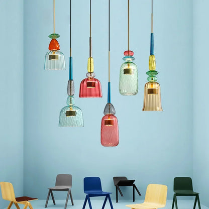 ChromaChic Glass Pendant Light