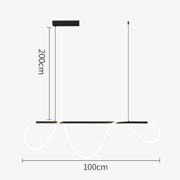 Seriflux Waveline Pendant Light