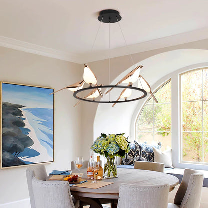 Modern Chiriya Circular Chandelier