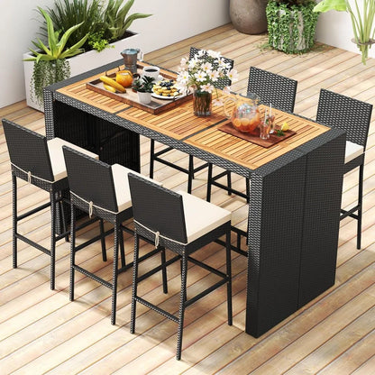 Sunset Lounge 7-Pieces Patio Dining Set US - KaveCore