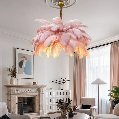Palmira Feather Pendant Chandelier