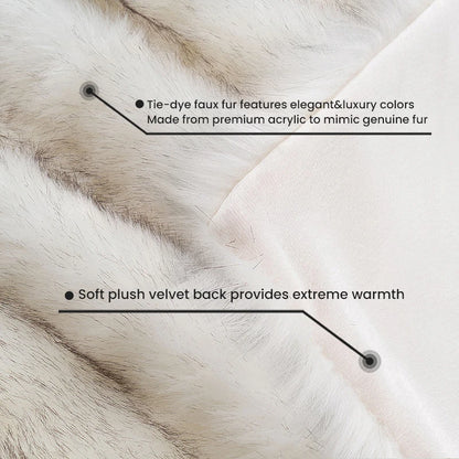 Nordic Frost Dreams Faux-Fur Blanket Throw