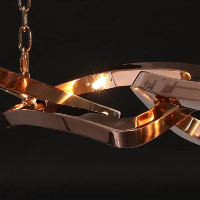 Kinetic Loop Chandelier