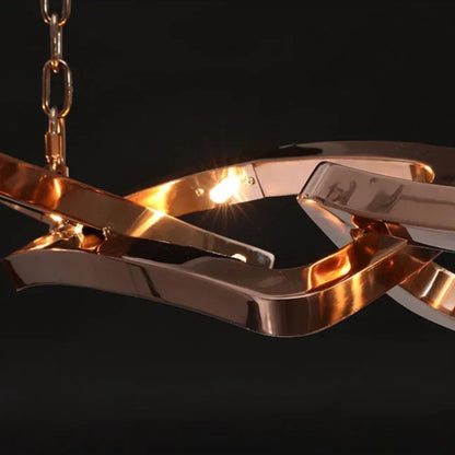 Kinetic Loop Chandelier