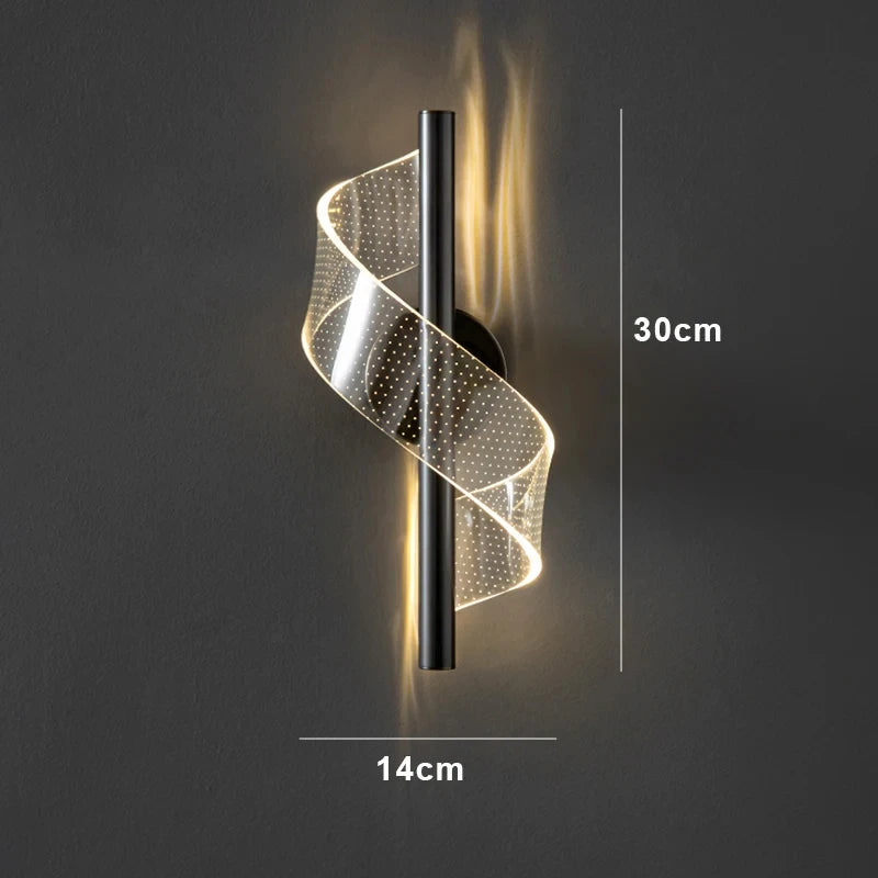 Spiral LED Wall Lamp - KaveCore