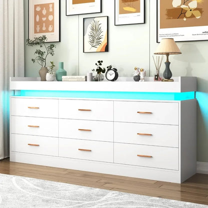 Éclat RGB Led 9-Drawer Cabinet - US - KaveCore