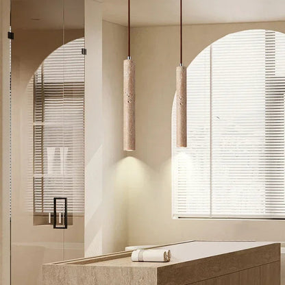 Caliza Stone Pendant Light