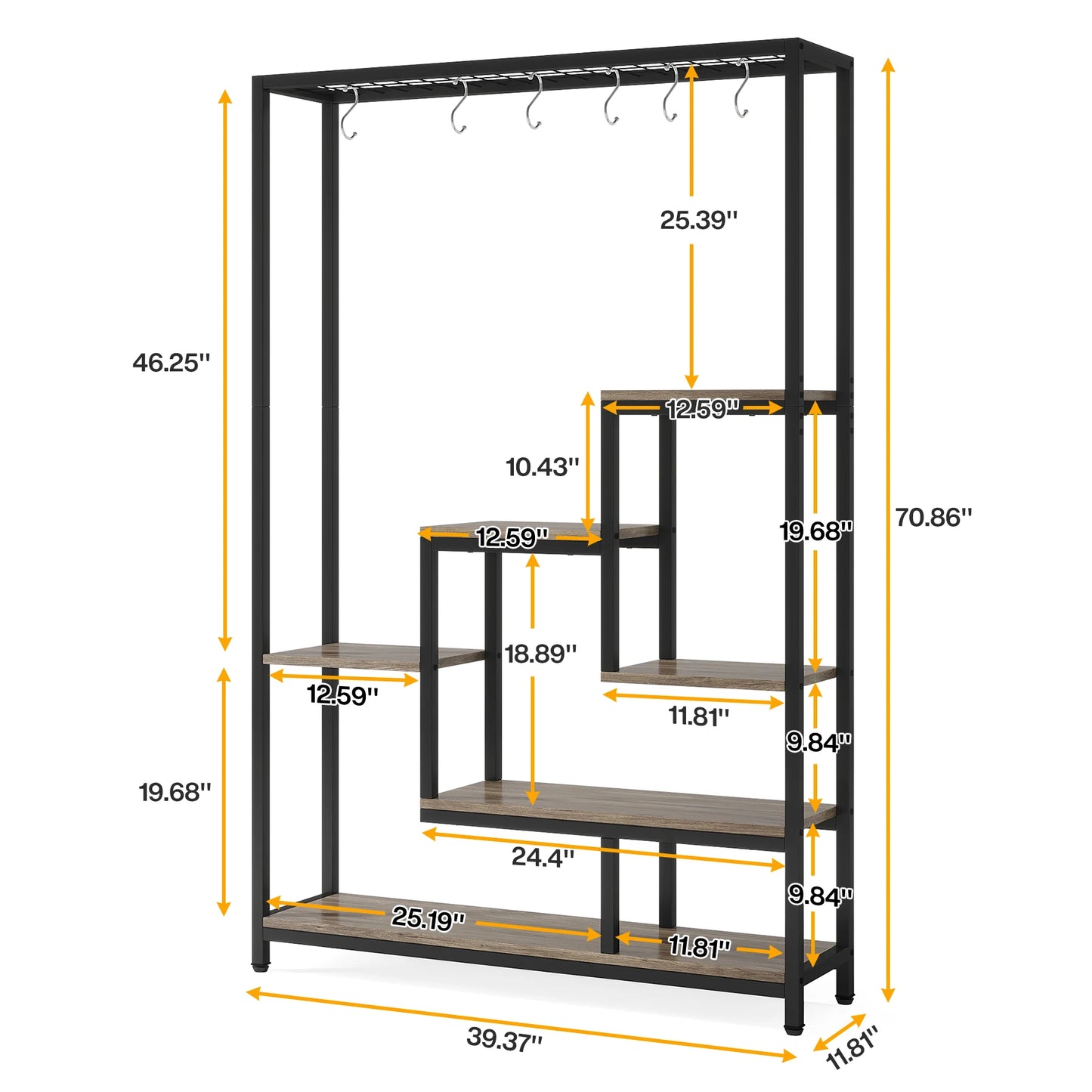 Skyline Greens Rack – 5 Tier Storage & Display Shelf US - KaveCore