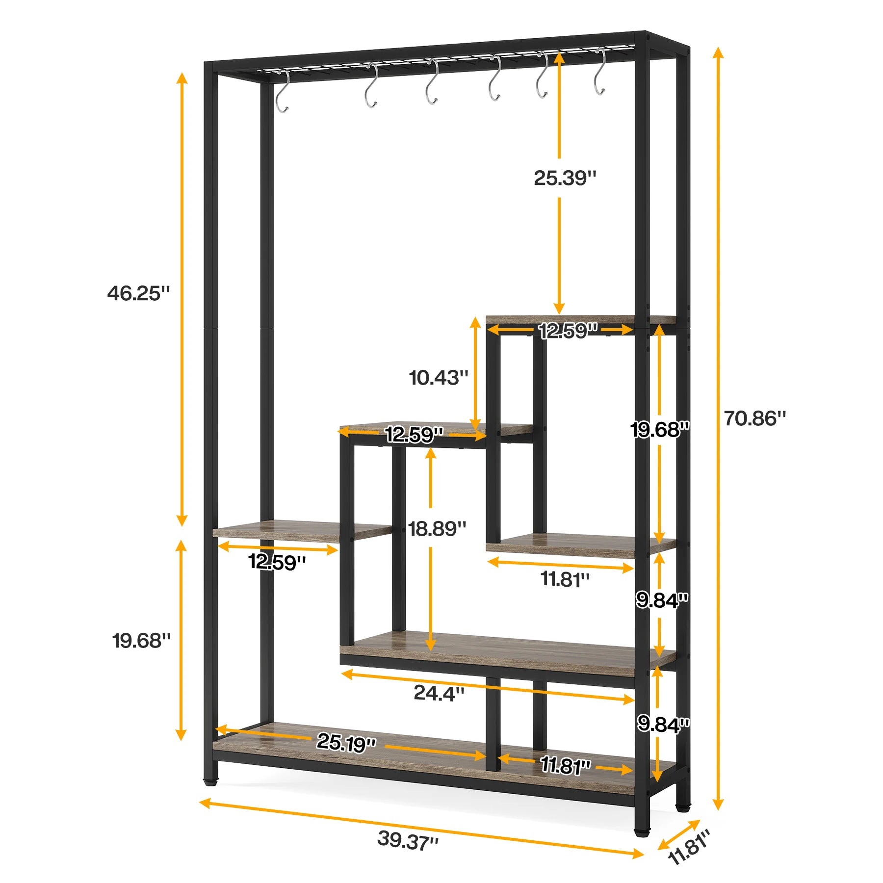 Skyline Greens Rack – 5 Tier Storage & Display Shelf US - KaveCore