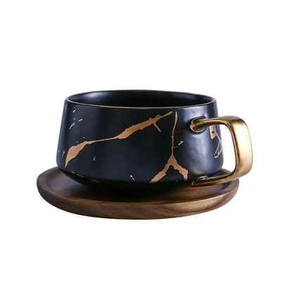 Sora Wooden Saucer Mug