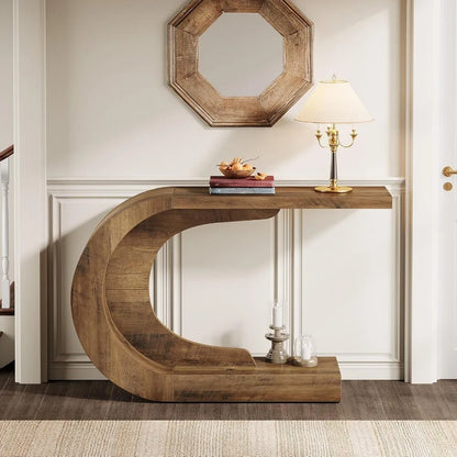ArcLine C-Shaped Wood Console US - KaveCore