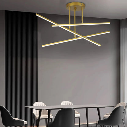 Modern X-Frame LED Chandelier - KaveCore