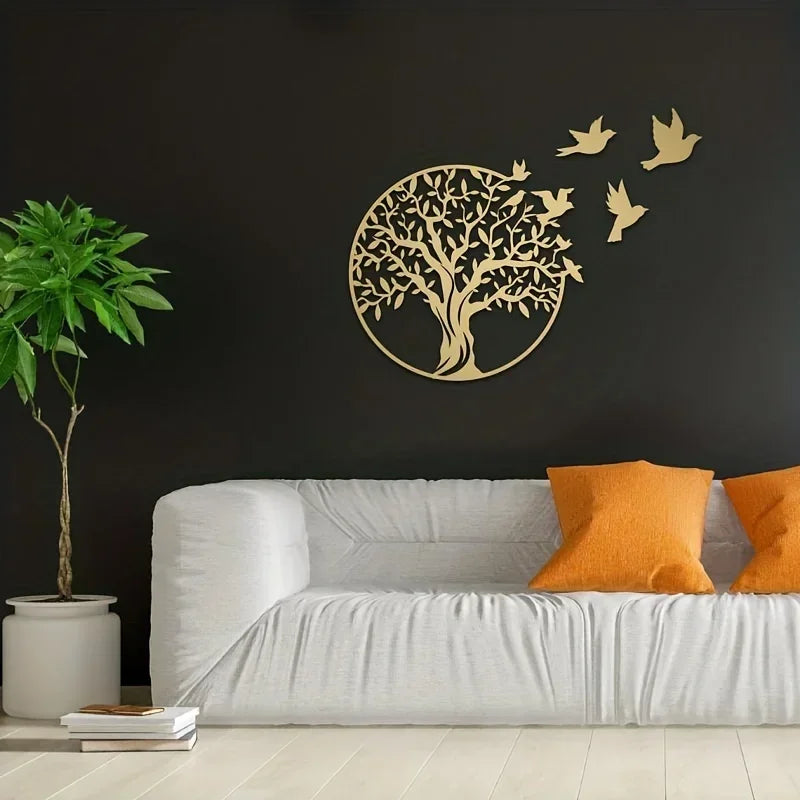 Birds of Grace Metal Wall Art