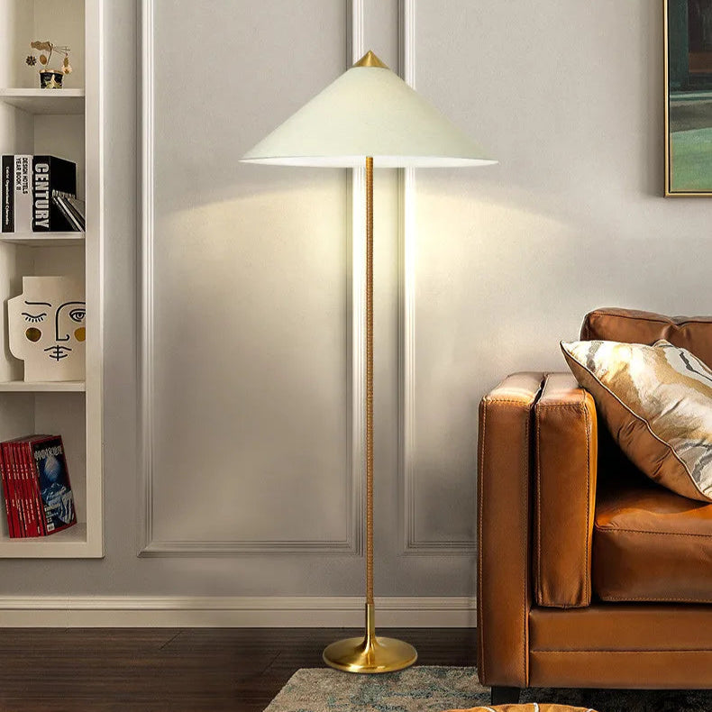 Kyoto Shade Rattan Floor Lamp