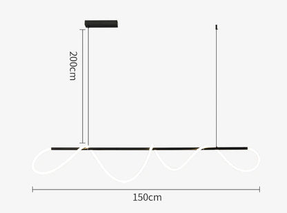 Seriflux Waveline Pendant Light