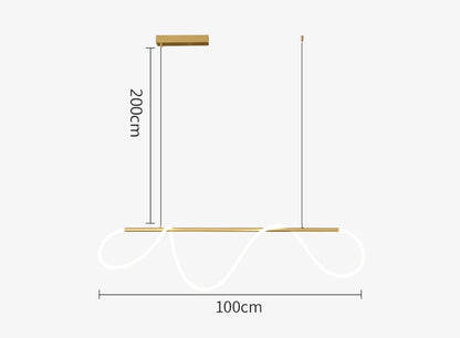 Seriflux Waveline Pendant Light