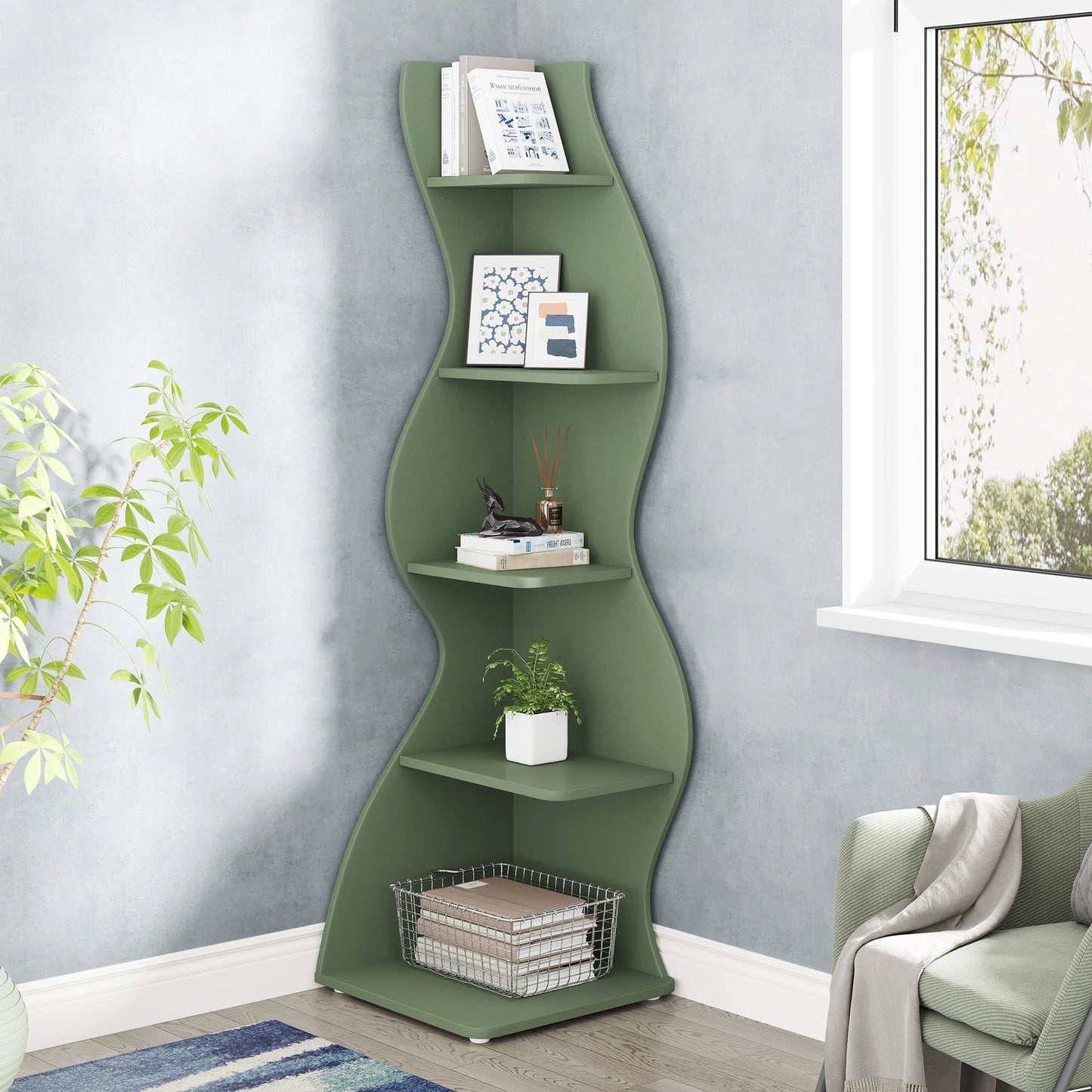 Waveline Corner Shelf US - KaveCore