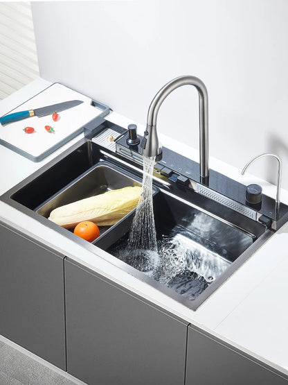 PureFlow Luxe Kitchen Sink & Digital Faucet | US - KaveCore
