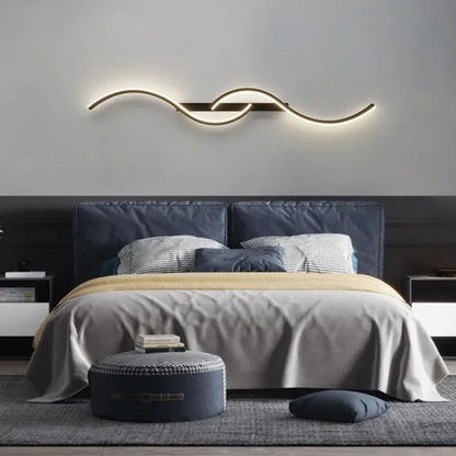 Modern Wave LED Wall Light
