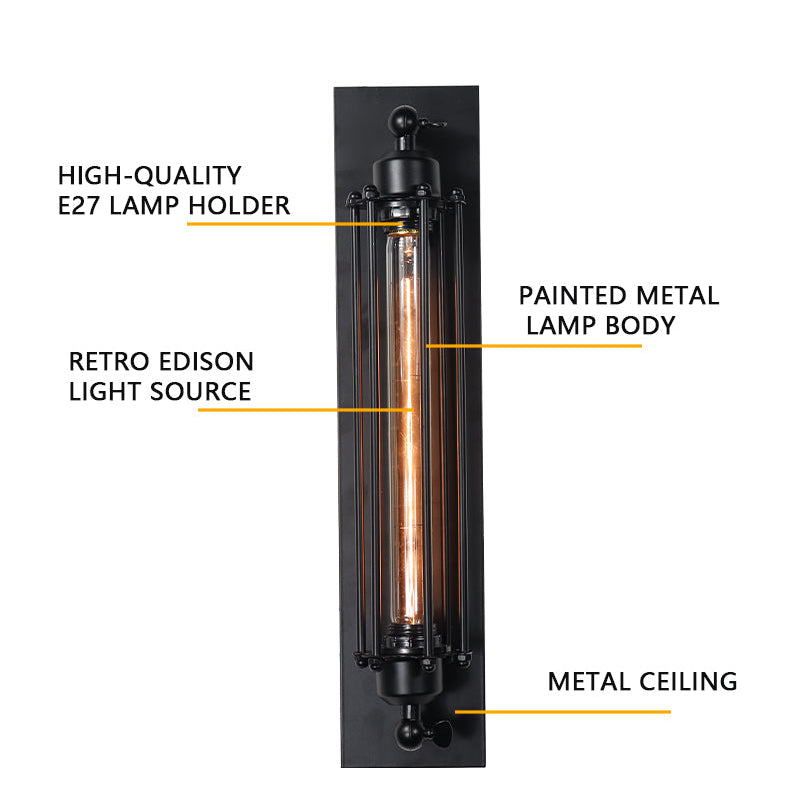 Steampunk Iron Wall Lamp - KaveCore