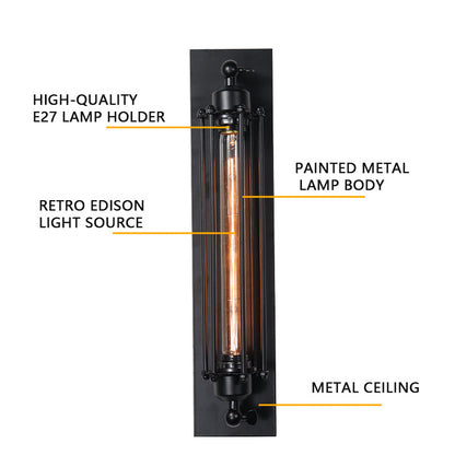 Steampunk Iron Wall Lamp - KaveCore