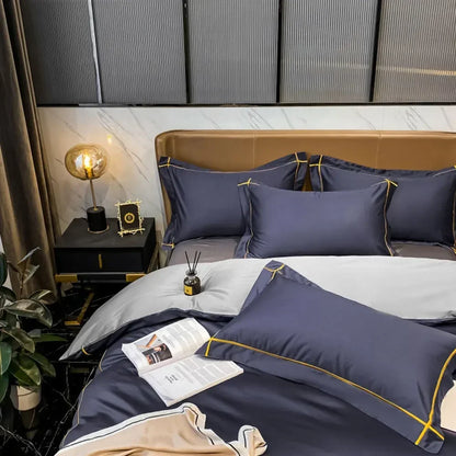 Rome Luxe Sateen Duvet Cover Set (Long-staple Sateen Cotton)
