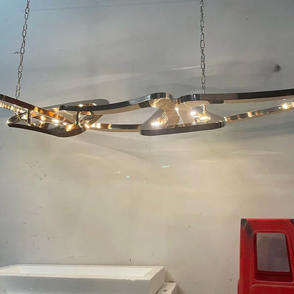 Kinetic Loop Chandelier