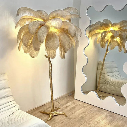 Palmira Feather Floor Lamp