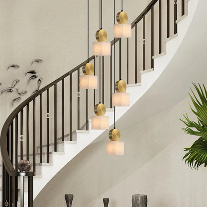 Luxe Marble Glow Pendant