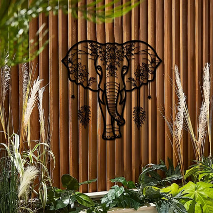Elephant Metal Wall Art