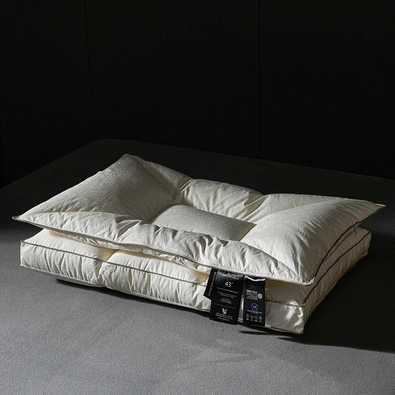 Royal Loft Jacquard Goose Down Cradle Pillow