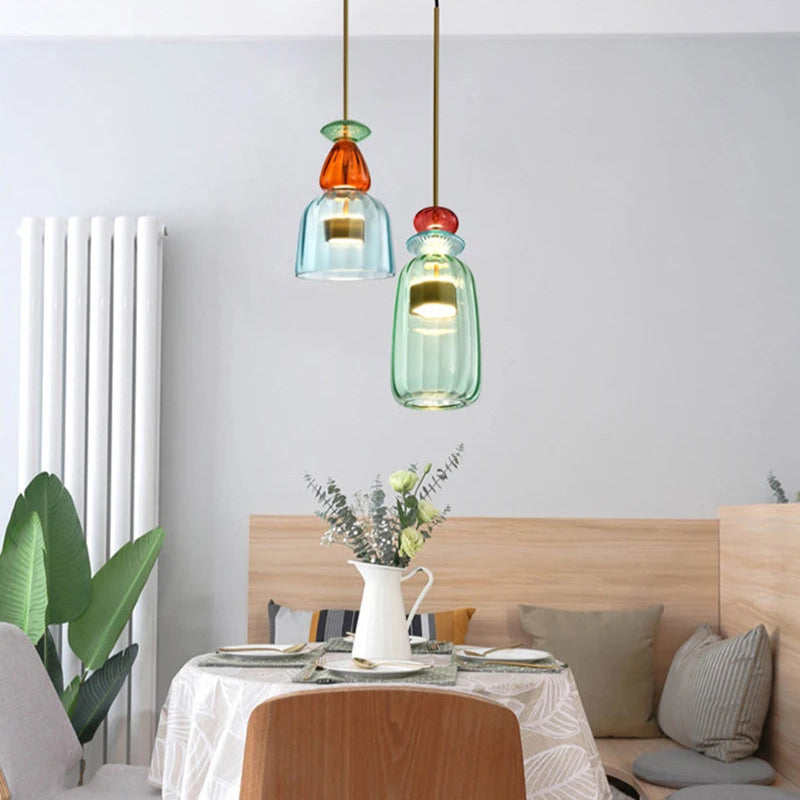 ChromaChic Glass Pendant Light