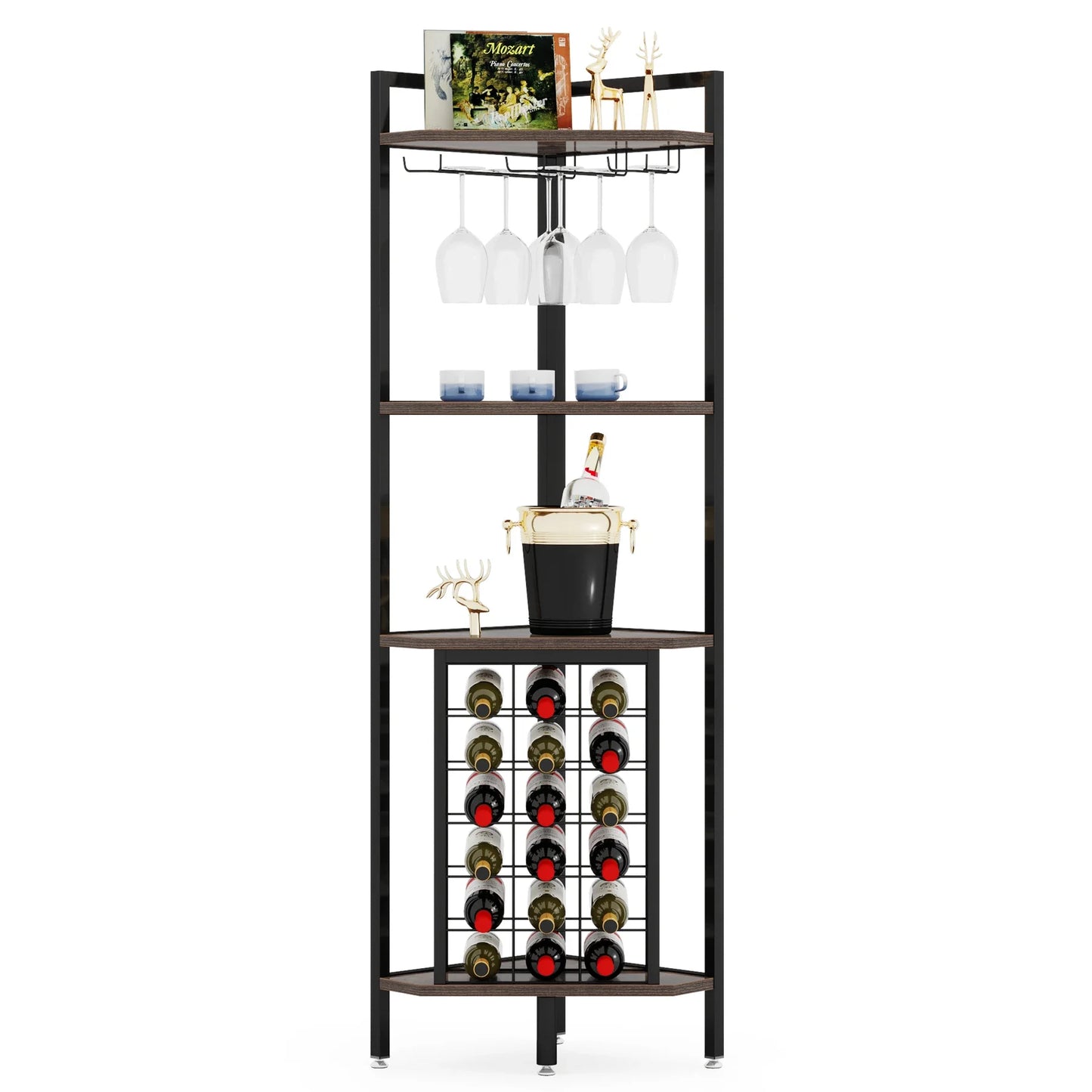 SipSpot Corner Glass & Bottle Display | US - KaveCore